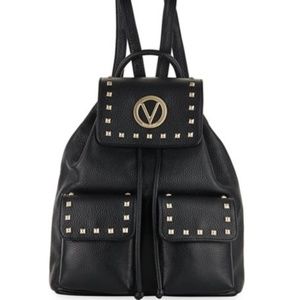 Mario Valentino Simeon Studded Leather Backpack